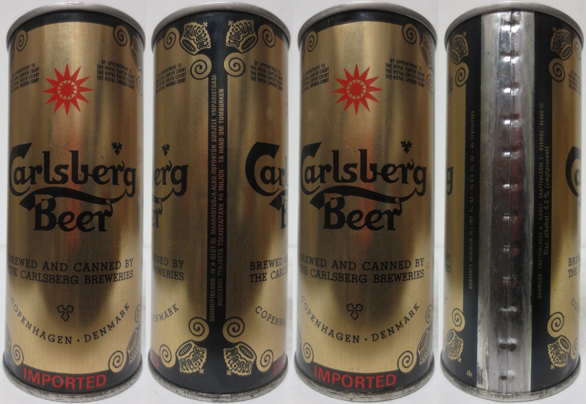 Carlsberg Beer IMPORTED can from DENMARK (SS) (45cl) 
