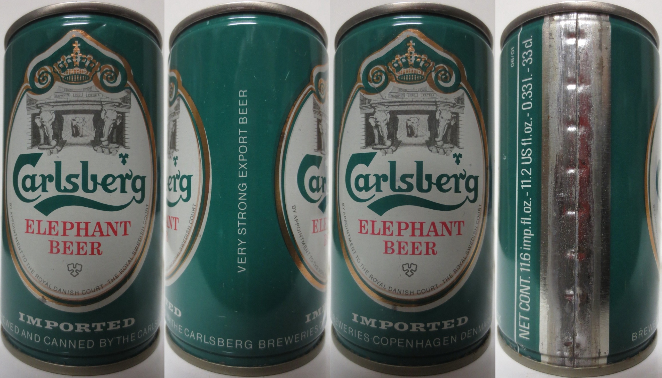 Carlsberg ELEPHANT BEER IMPORTED can from DENMARK (CS) (33cl) 