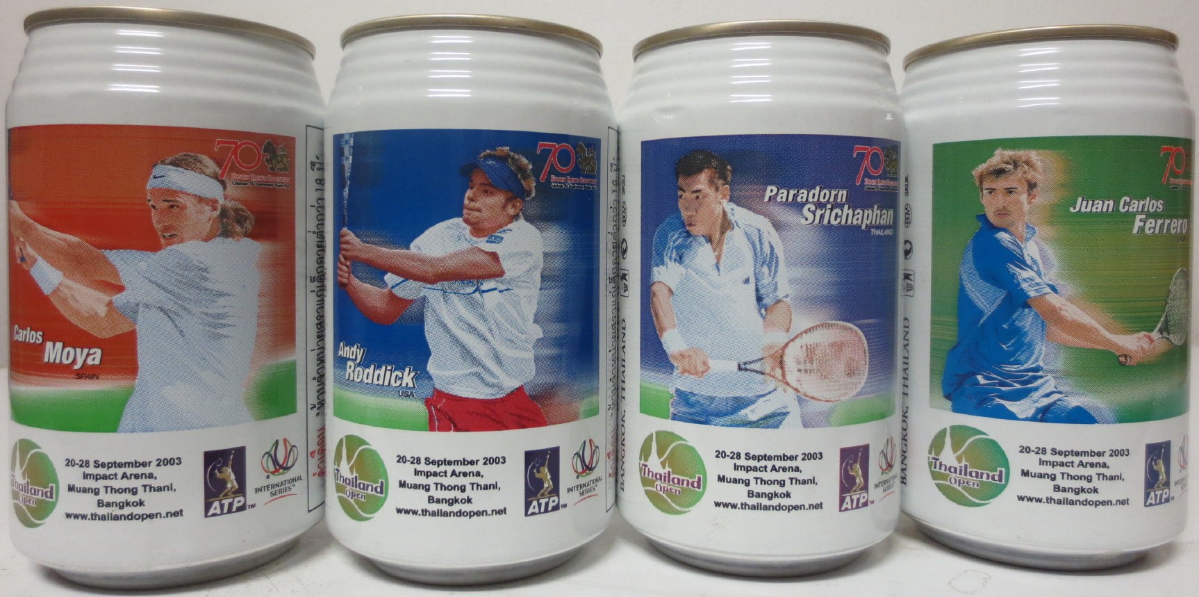 SINGHA TENIS cans set from THAILAND (4cans) (B/O)