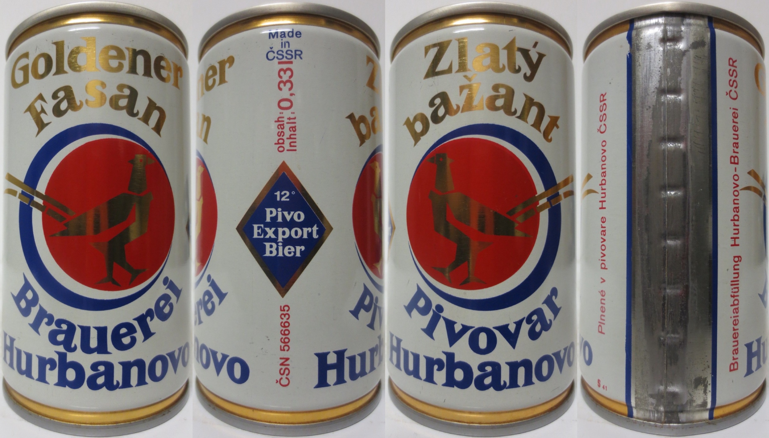 Goldener Fasan-Zlatý bažant from CZECHOSLOVAKIA (CB) (33cl) (T/O)