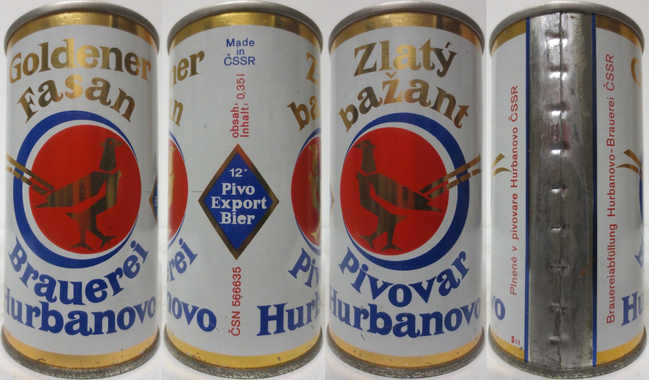 Goldener Fasan-Zlatý bažant from CZECHOSLOVAKIA (SS) (35cl) (T/O)