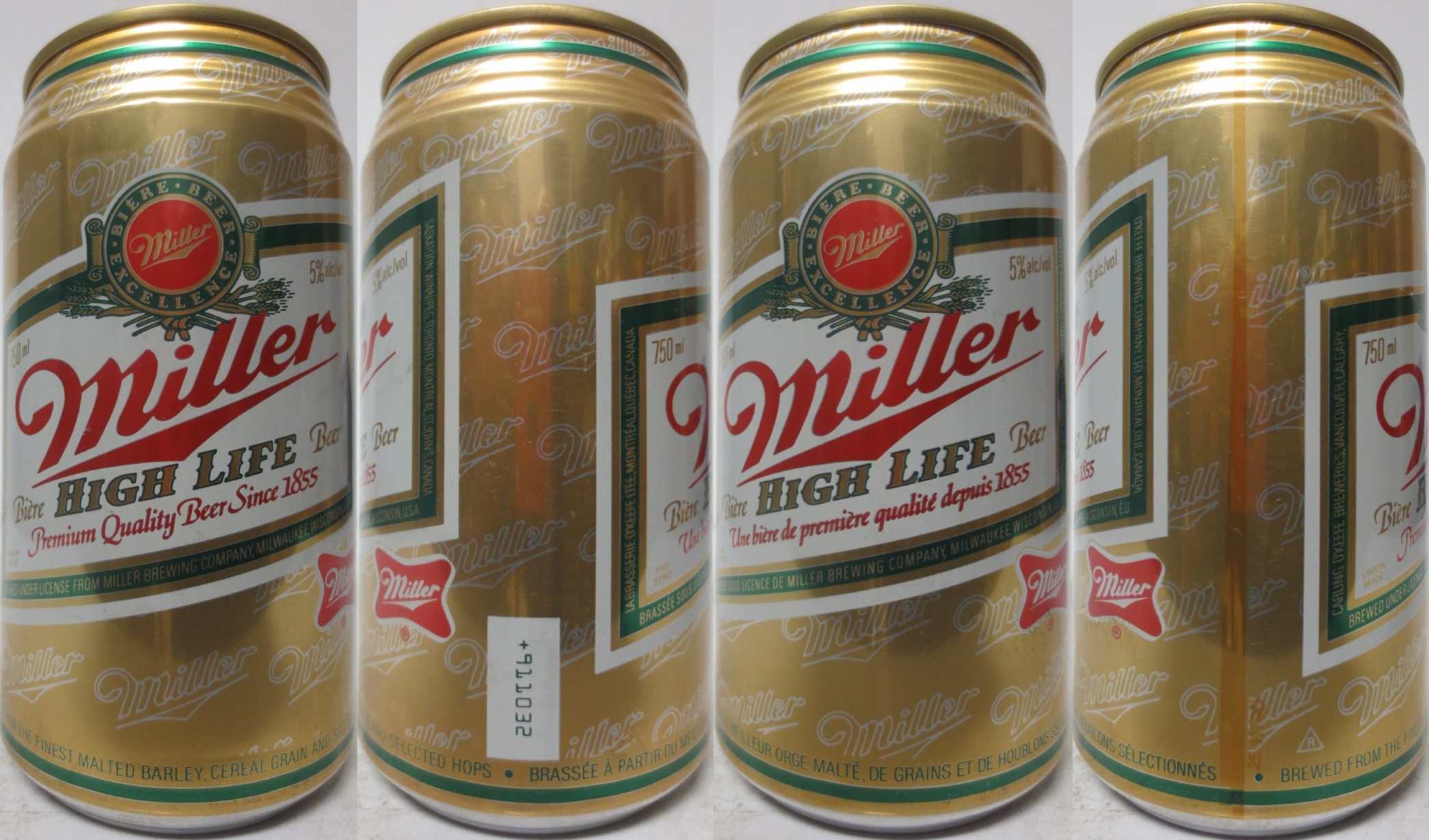 Miller HIGH LIFE from CANADA (75cl) (B/O)