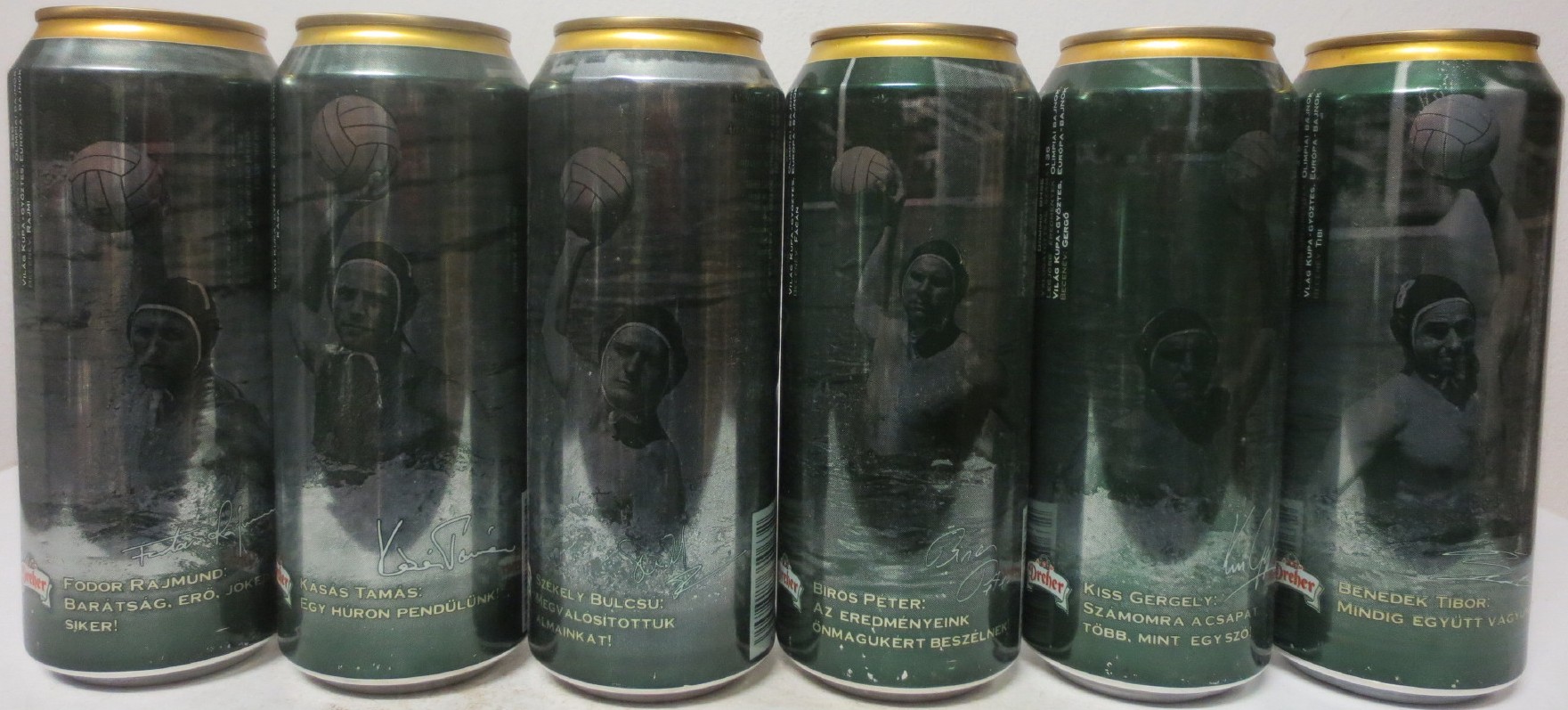 Dreher CLASSIC water polo 6 beer cans set from HUNGARY (50cl) (T/O)