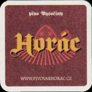 pivo Vysočiny Horác WWW.PIVOVARHORAC.CZ (červený) (PTMP-Č-ab) 