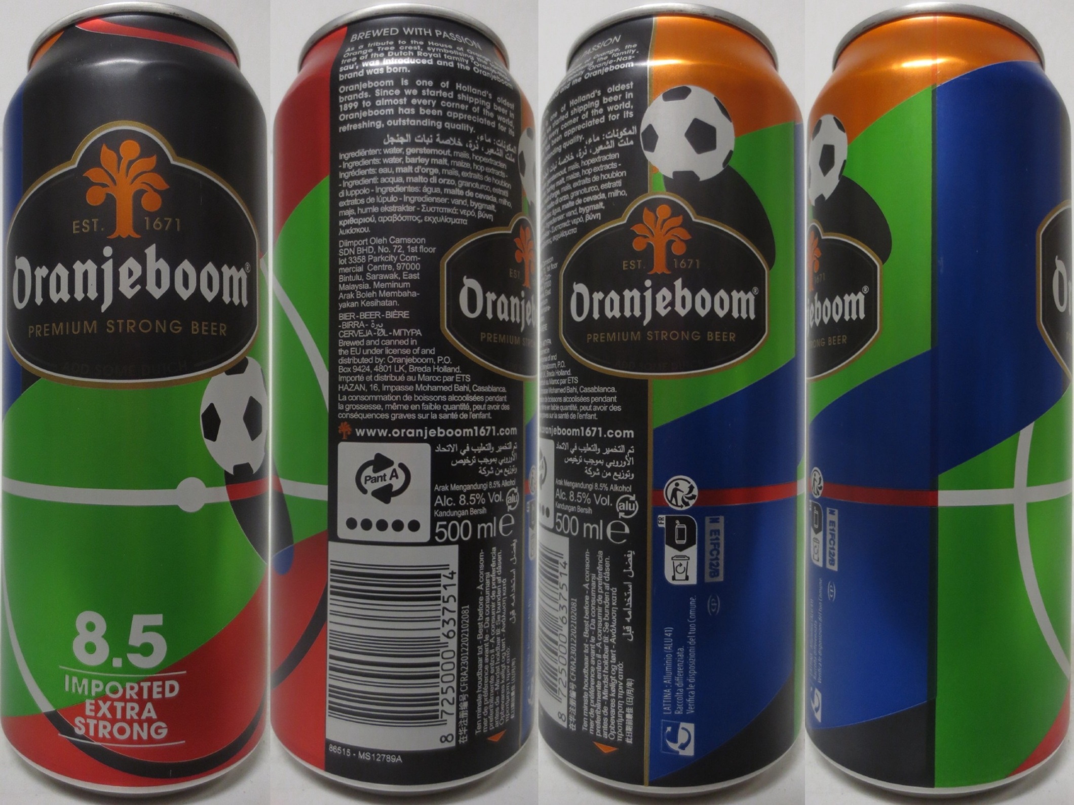 Oranjeboom PREMIUM STRONG BEER 8.5 IMPORTED EXTRA STRONG (football 2024) (50cl) Nr.1