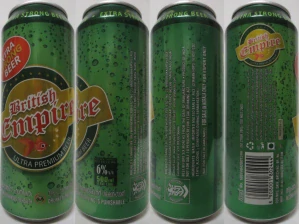 British Empire ULTRA PREMIUM BEER from INDIA (50cl) (T/O) Nr.1 