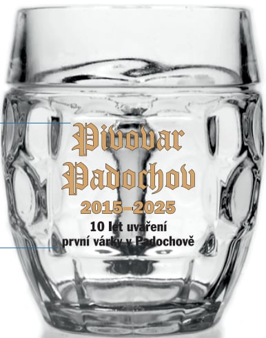 Pivovar Padochov 2015-2025 10 let uvaření první várky v Padochově (0,5L) Tübinger