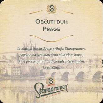 Staropramen  EST. IN PRAGUE OSJETI DUH PRAGA (PTEX-Č-ab)