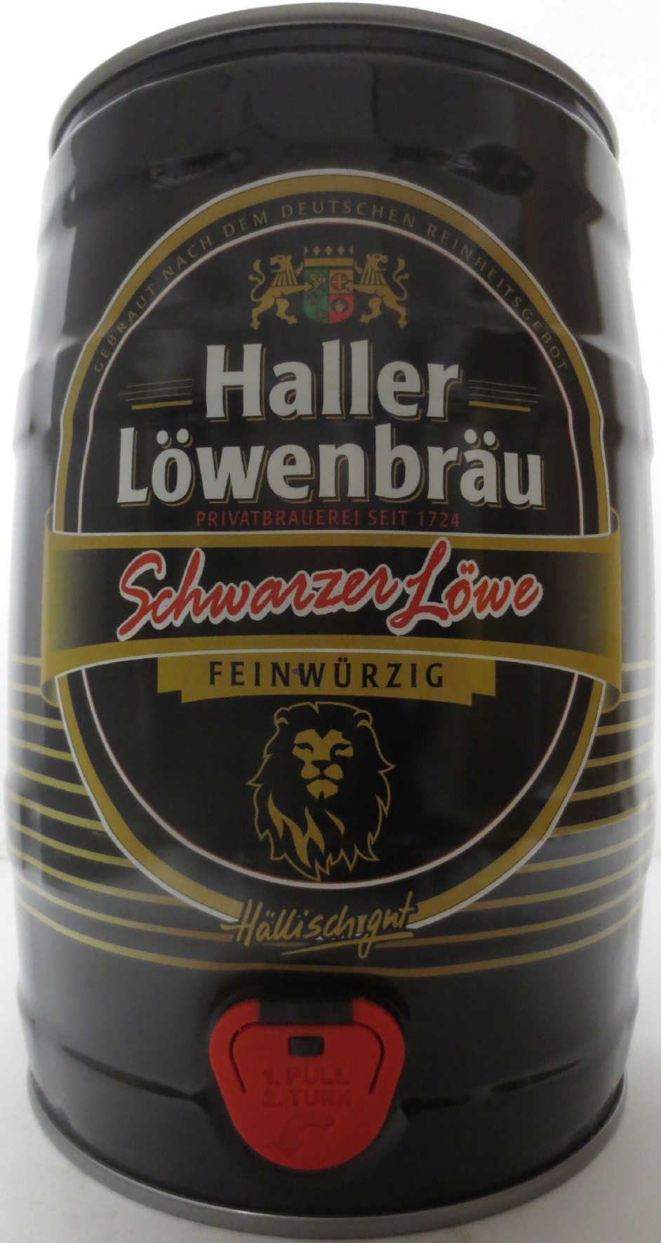 Haller Löwenbräu Schwarzer Löwe FEINWÜRZIG (5L) Nr.1  