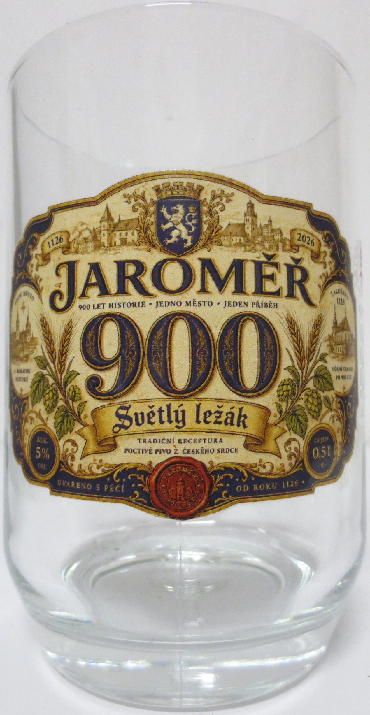 JAROMĚŘ 900 Světlý ležák (0,5L) Bohemia