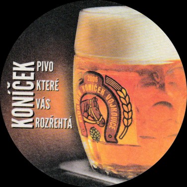 KONÍČEK PIVO KTERÉ VÁS ROZŘECHTÁ WWW.PIVOVARKONICEK.CZ (PTMP-K-ab)