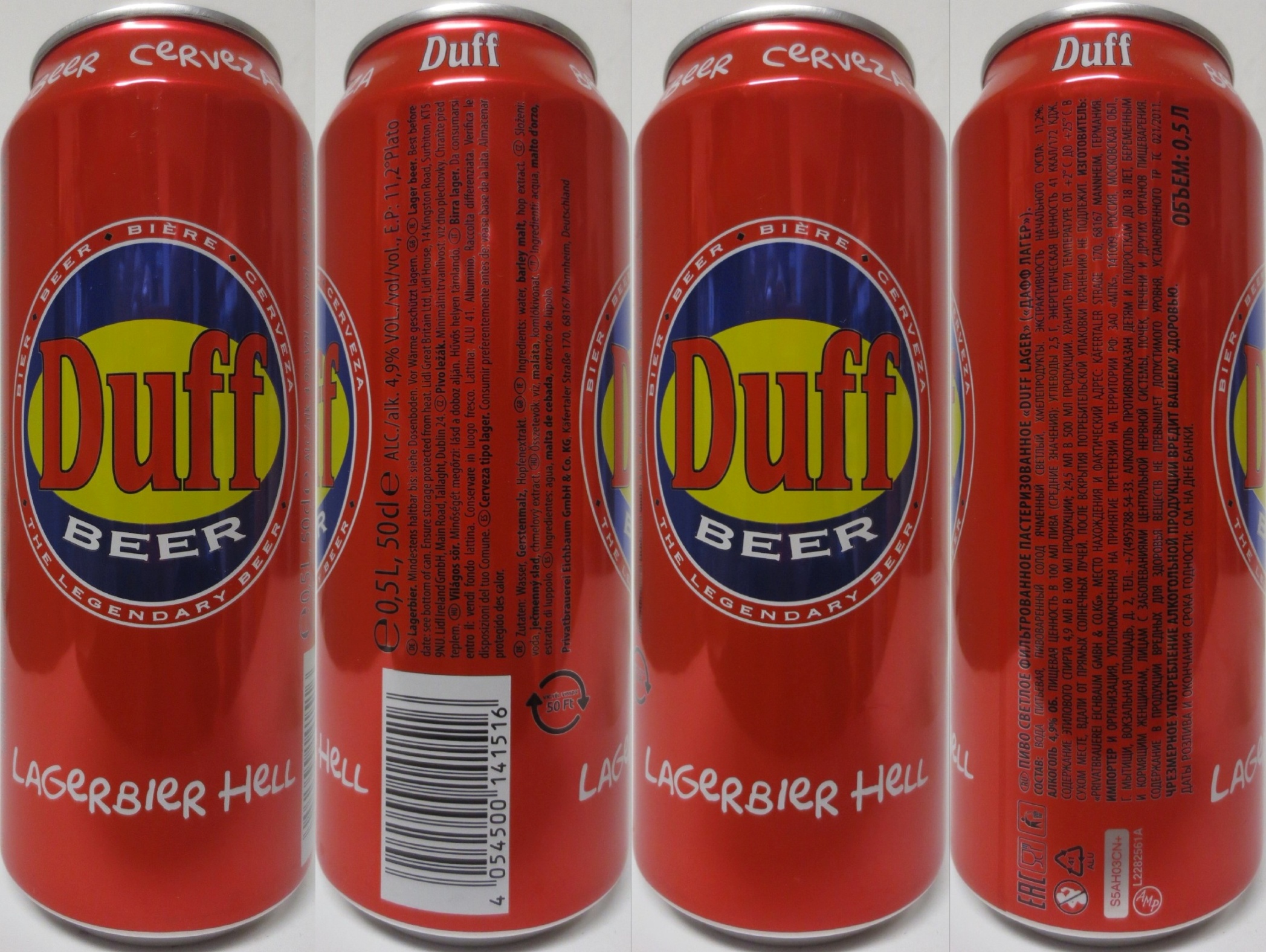 Duff BEER LAGERBIER HELL (50cl) Nr.3
