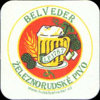 BELVEDER ŽELEZNORUDSKÉ PIVO www.hotelbelveder.cz č.1 (PTMP-Č-a)  