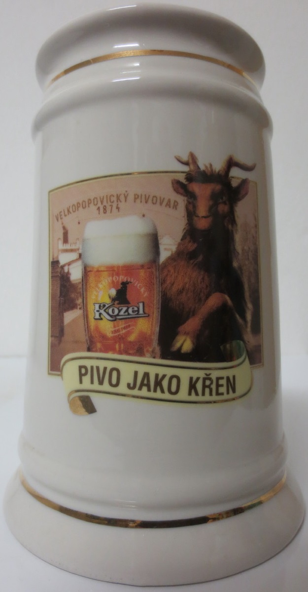 Kozel PIVO JAKO KŘEN (0,5L) keramický korbal
