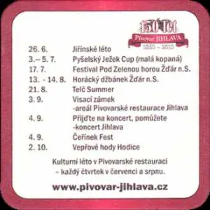 Ježek 150 let Pivovar Jihlava 26.6.-2.10. (PTVP-Č-ab) 