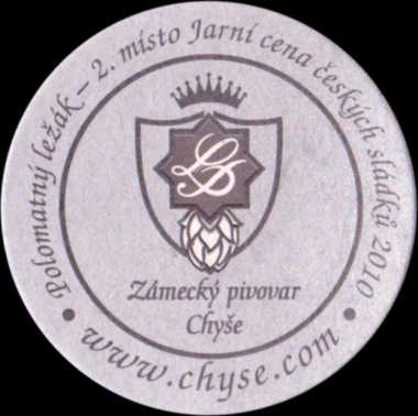 Zámecký pivovar Chýše Polotmavý ležák - 2.místo Jarní cena českých sládků 2010 (PTMP-K-a)