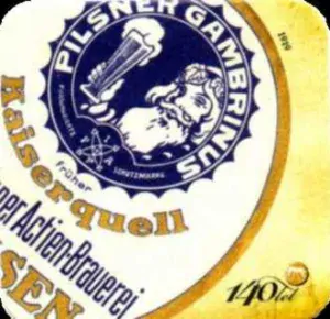 PILSNER GAMBRINUS Kaiserquell 140 let (PTVP-Č-ab) 