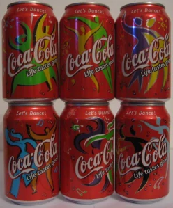 Coca Cola Let's Dance! from ITALY (6 cans) (33cl)