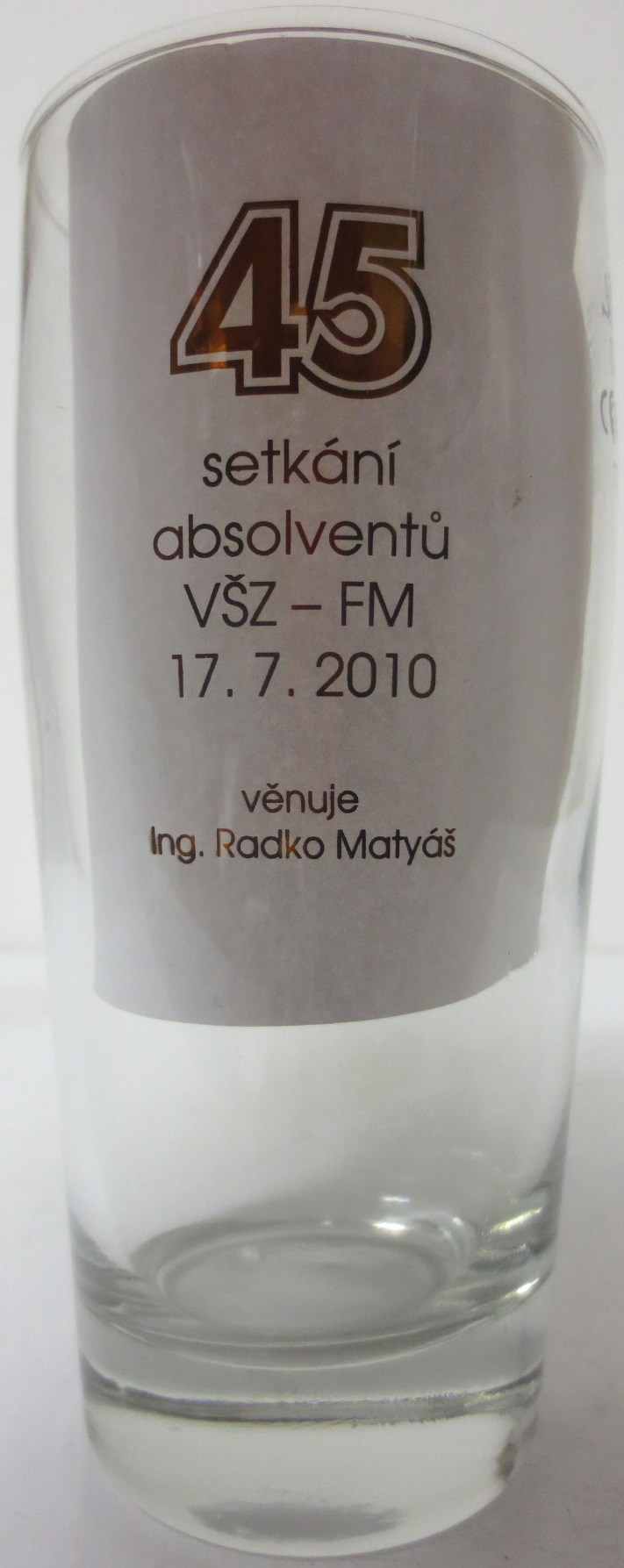 SUCHDOLSKÝ Jeník 17.7.2010 setkání absolventů (0,3L) Willi