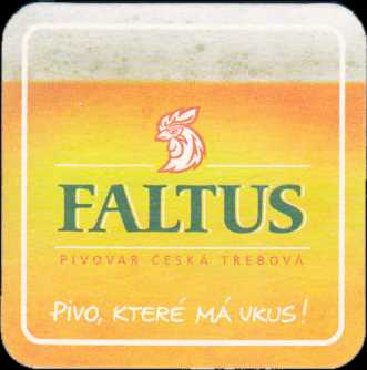 FALTUS PIVOVAR ČESKÁ TŘEBOVÁ , PIVO KTERÉ MÁ VKUS! č.1 (PTMP-Č-a)