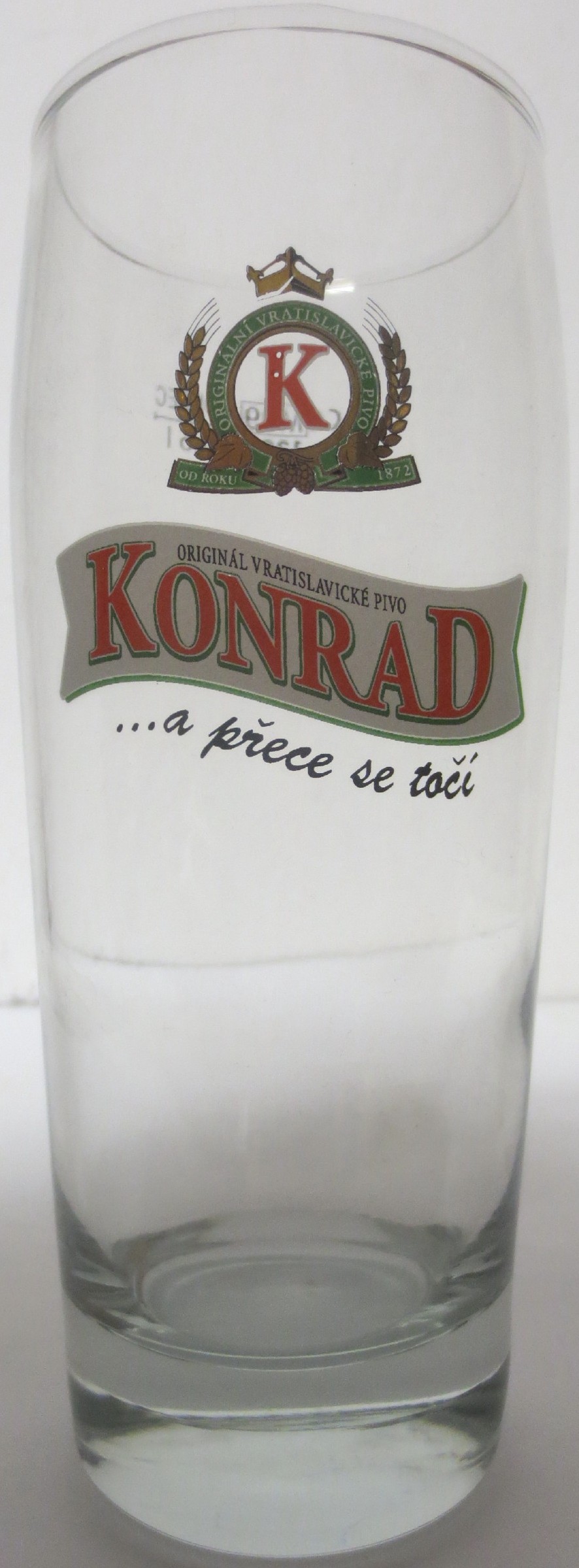ORIGINÁLNÍ VRATISLAVICKÉ PIVO KONRAD ...a přece se točí (0,5L) Willi (zelený ovál)