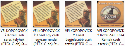 VELKOPOPOVICKÝ Kozel ZAL. 1874 Remek cseh esetek (PTEX-Č-ab) (série 3ks)