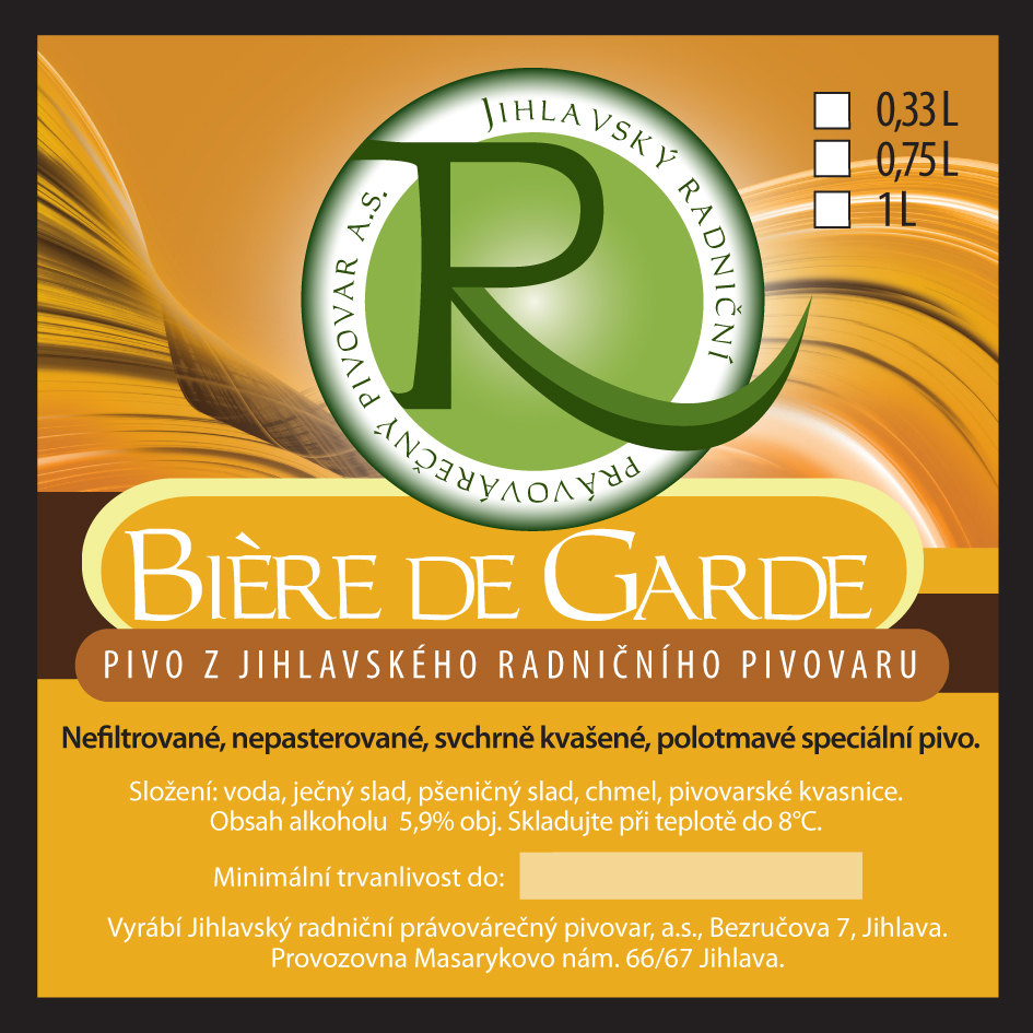 BIÉRE DE GARDE (Jihlava-Radniční) série č.1 (S)