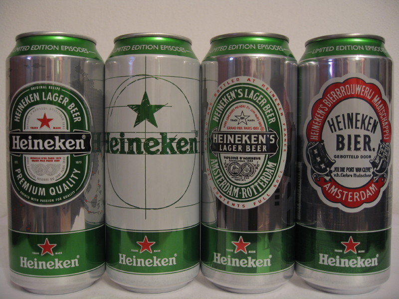 Heineken EPISODES (4 cans set) from France (50cl) (B/O)