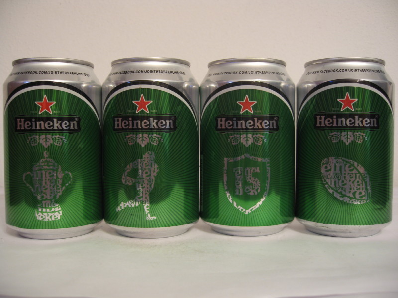Heineken rugby (4 cans set) set from France (33cl) (B/O)