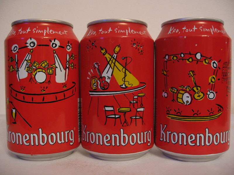 Kronenbourg music (3 cans set) from France (33cl) (B/O)