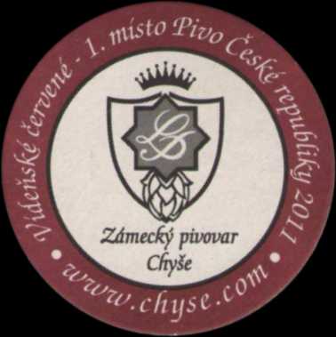 Zámecký pivovar Chýše Vídeňské červené - 1.místo Pivo České republiky 2011 (PTMP-K-a)