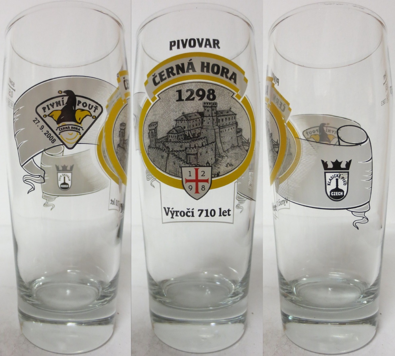 PIVOVAR ČERNÁ HORA Výročí 710 Let Pivní pouť 27.9.2008 (0,5L) Willi