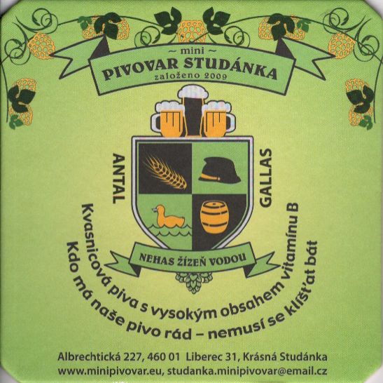 PIVOVAR STUDÁNKA NEHAS ŽÍZEŇ VODOU (zelený) (PTMP-Č-ab)