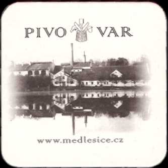 PIVOVAR www.medlesice.cz (bílo-černý) (PTMP-Č-a) 