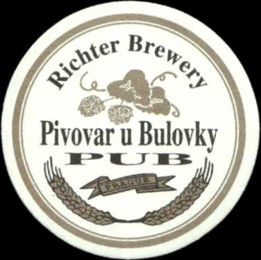 Richter Brewery Pivovar u Bulovky PUB (šišky chmele doleva) (PTMP-K-a) -