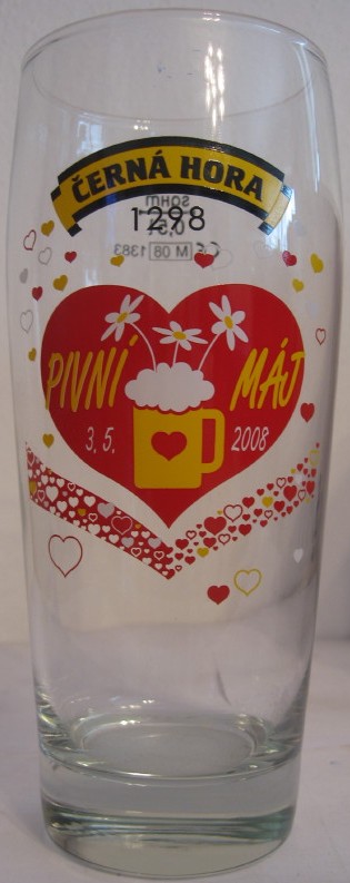 ČERNÁ HORA 1298 PIVNÍ MÁJ 3.5.2008 (0,5L) Willi