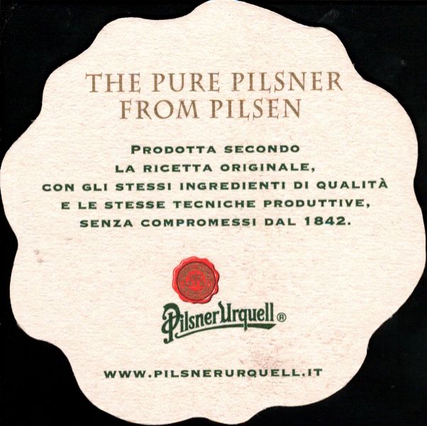 Pilsner Urquell THE PURE PILSNER FROM PILSEN (PTEX-S-ab)