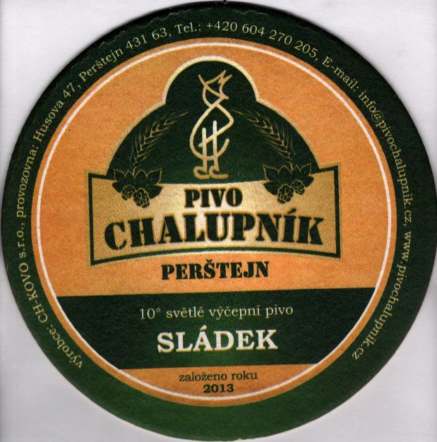 PIVO CHALUPNÍK PERŠTEJN SLÁDEK