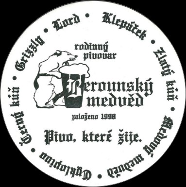Berounský medvěd založeno 1998 Pivo, které žije. (PTMP-K-ab)