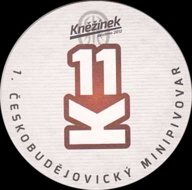Kněžínek založeno 2012 K11 1. ČESKOBUDĚJOVICKÝ MINIPIVOVAR (bílý) (PTMP-K-ab)