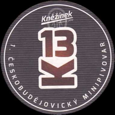 Kněžínek 13K 1.ČESKOBUDĚJOVICKÝ MINIPIVOVAR (hnědý) (PTMP-K-ab)