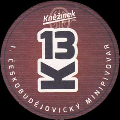 Kněžínek 13K 1.ČESKOBUDĚJOVICKÝ MINIPIVOVAR (červený) č.1 (PTMP-K-ab)