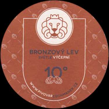 BRONZOVÝ LEV SVĚTLÉ VÝČEPNÍ 10° WWW.PIVOVARCECHMANEK.CZ (PTMP-K-ab) 