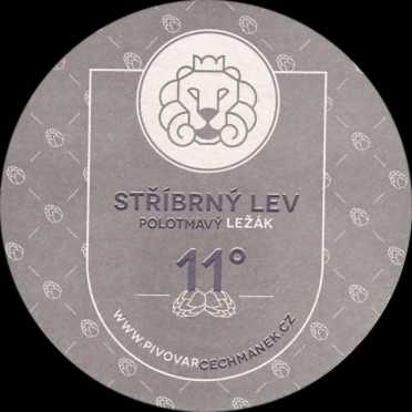 STŘÍBRNÝ LEV POLOTMAVÝ LEŽÁK 11° WWW.PIVOVARCECHMANEK.CZ (PTMP-K-ab) 
