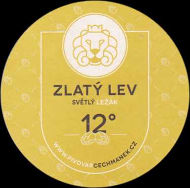 ZLATÝ LEV SVĚTLÝ LEŽÁK 12° WWW.PIVOVARCECHMANEK.CZ (PTMP-K-ab) 