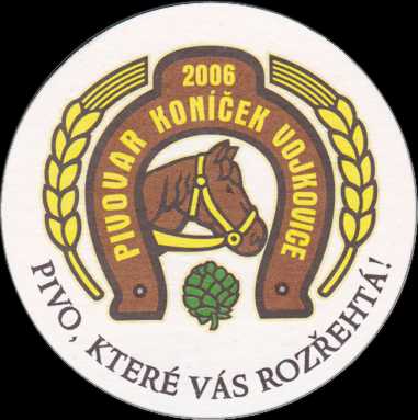 PIVOVAR KONÍČEK VOJKOVICE PIVO, KTERÉ VÁS ROZŘECHTÁ! (PTMP-K-ab) - 107mm