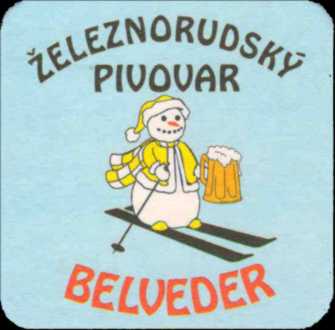 ŽELEZNORUDSKÝ PIVOVAR BELVEDER (žlutý kabátek) (PTMP-Č-a) 