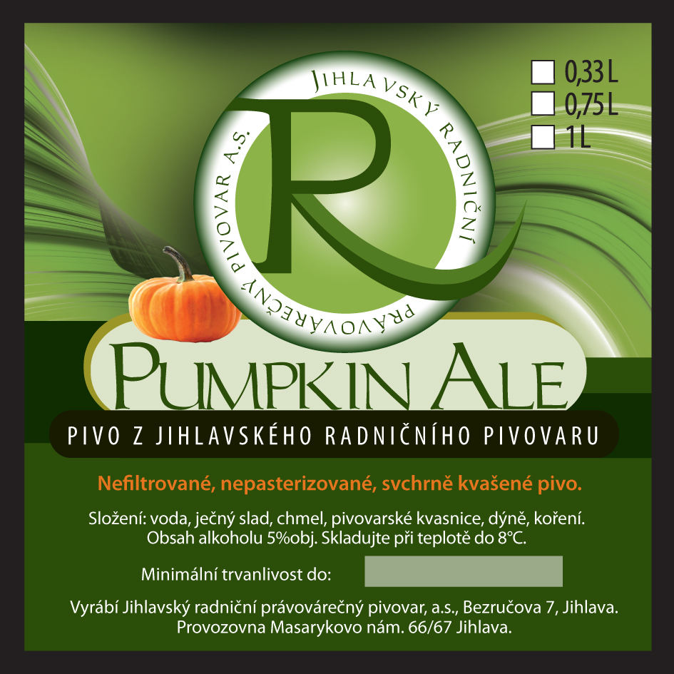 PUMPKIN ALE (Jihlava-Radniční) série č.2 (S)