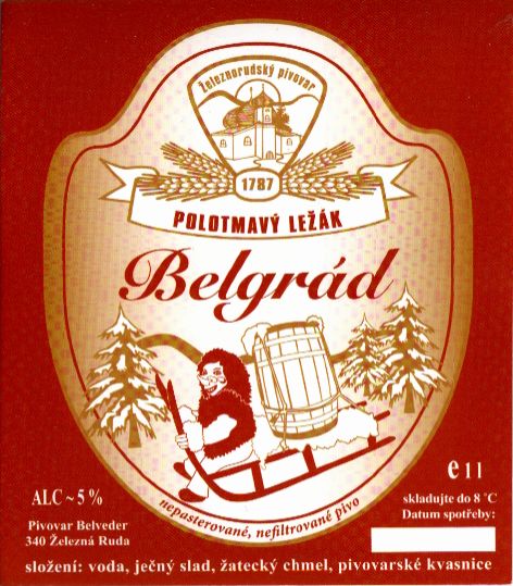 Belgrád POLOTMAVÝ LEŽÁK (1L) (Železná Ruda) (S)