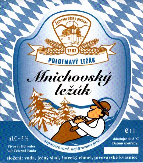 Mnichovský ležák POLOTMAVÝ LEŽÁK (1L) (Železná Ruda) (S)
